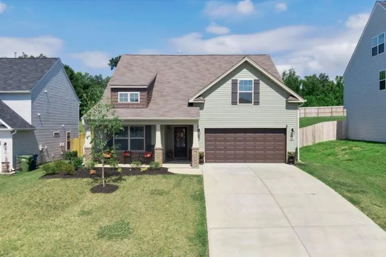 Freshly painted home exterior