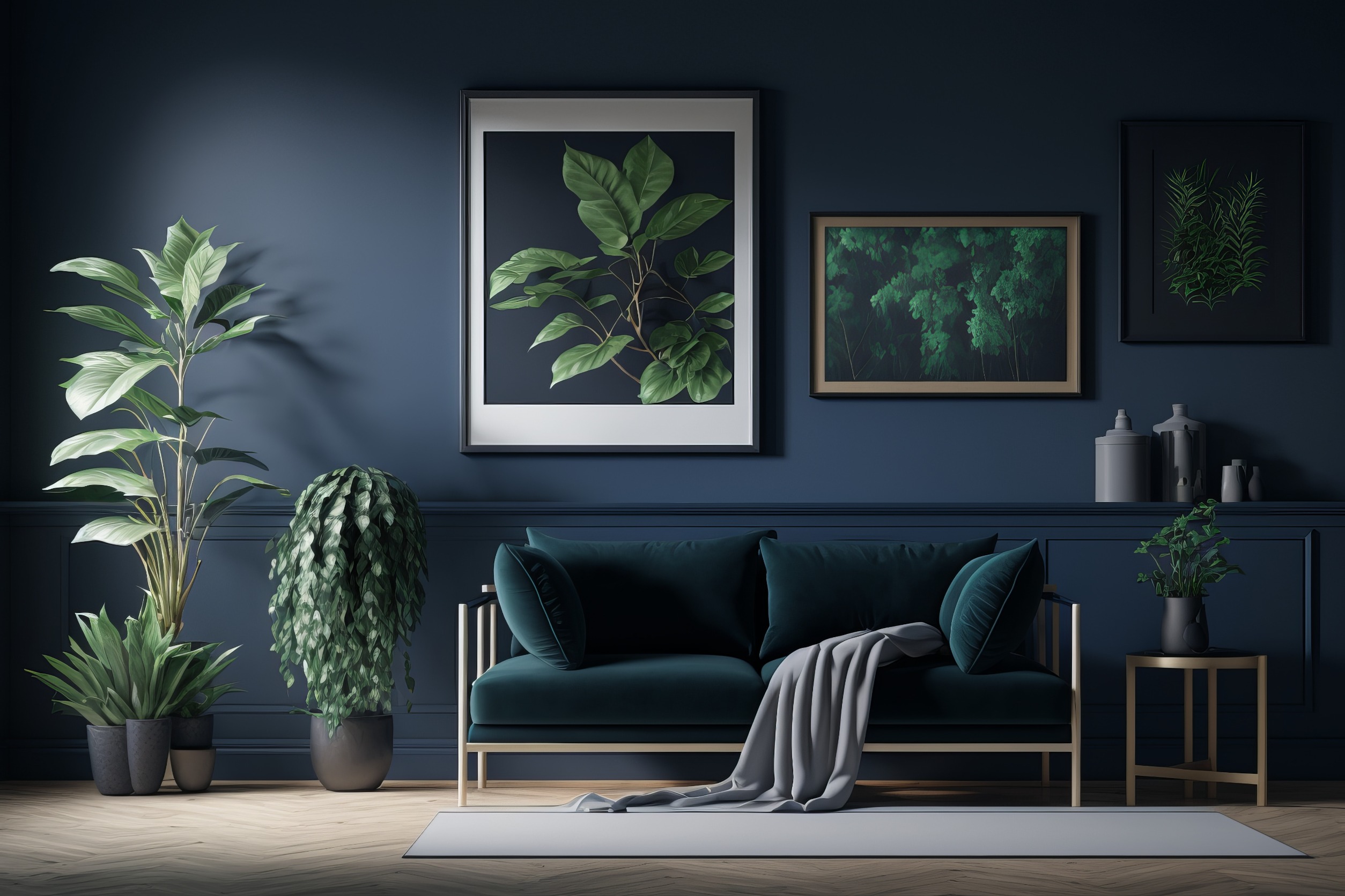 interior design of deep blue rich living room color for blog article Choosing the Right Paint Color for Your Home's Interior