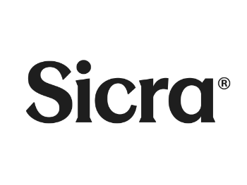 Sicra Paint Logo in greyscale