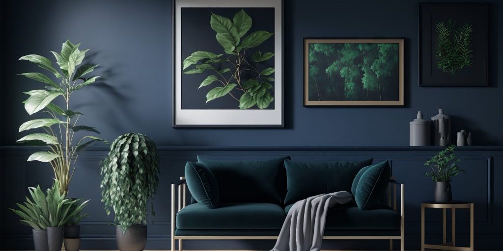 interior design of deep blue rich living room color for blog article Choosing the Right Paint Color for Your Home's Interior