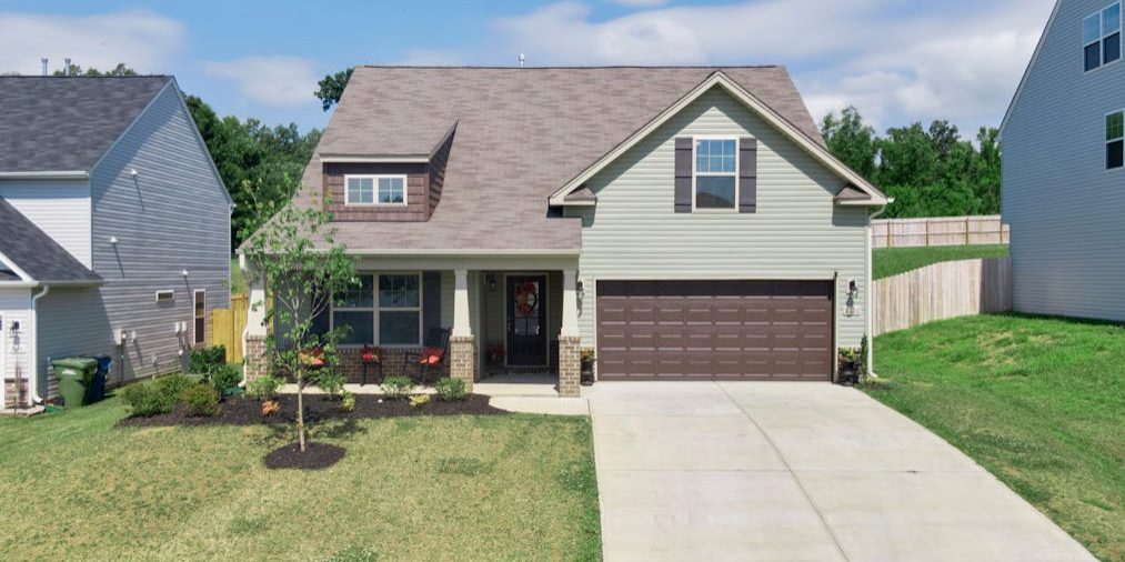 Freshly painted home exterior